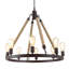 Freddi 8 - Light Dimmable Wagon Wheel Chandelier