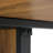 CasaMod Modern Industrial Rectangular Dining Table Set with 6 Upholstered Cantilever Chairs