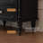 Black Solid + Manufactured Wood Accent Cabinet