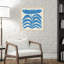 «Delighted III Blue Flower» par Moira Hershey, impression sur bois encadrée-91291435-91291433