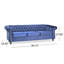 Canapé Chesterfield 3 places en velours bleu