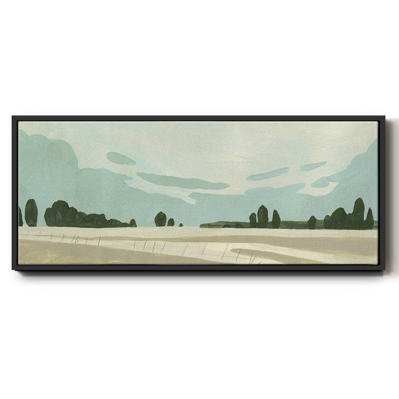 Farmland Study III, H 12 po x l 30 po x P 1,5 po, Noir
