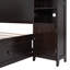 Lit double en bois avec armoire et tablette tout-en-un-1786529628