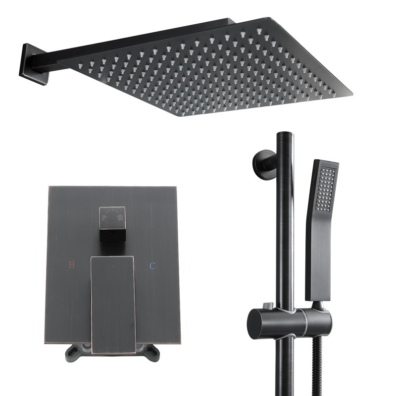 Complete Shower System with Rough in-Valve, Oil Rubber Bronzed
