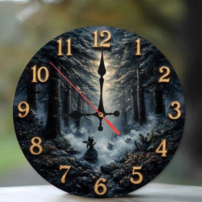 Horloge avec fée des bois