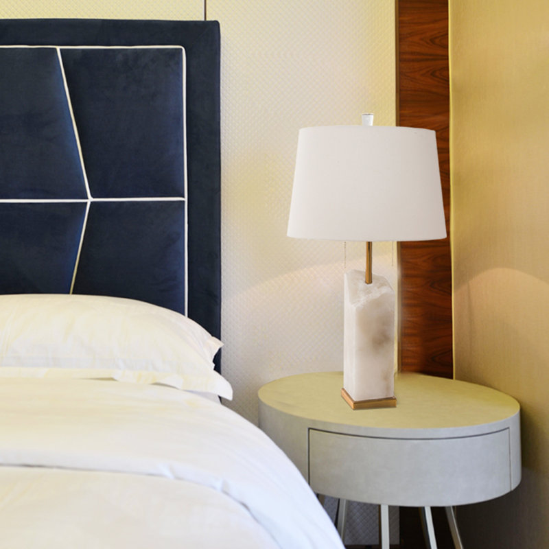 Transitional 2 Light Alabaster Stone Table Lamp