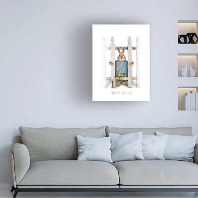 Art mural sur toile tendue - Cottontail de John Hovenstine pour décoration de salon, de chambre à coucher ou de bureau - 35 x 47