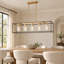 Lustre en verre 5 lumières Modern Farmhouse