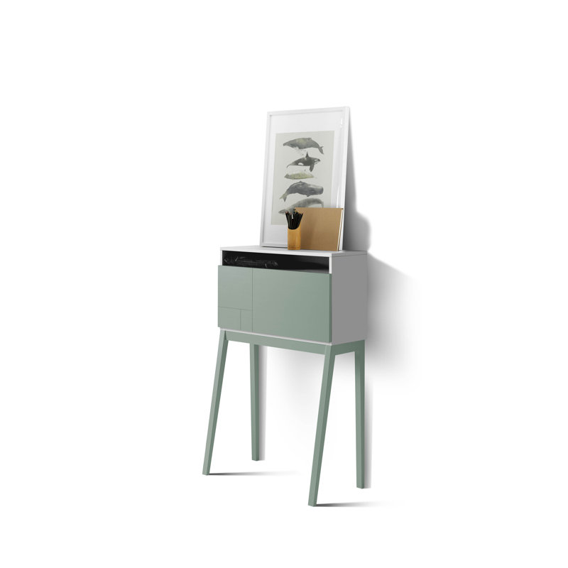 Wilcox Writing Desk, White/Green