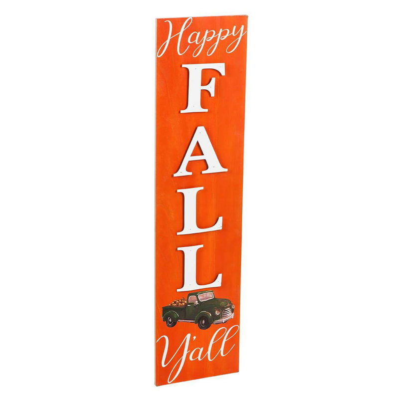Double Sided Holiday Greeting Standing 48 x 11.5 in. Door Mural