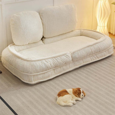 Lit pour chien humain, canapé paresseux, 5 positions réglables, asseoir, dormir, plier, costume à mettre dans la chambre