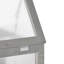 Wooden Mini Greenhouse Cold Frame - Small Greenhouse for Plants, Flowers, Dark Grey