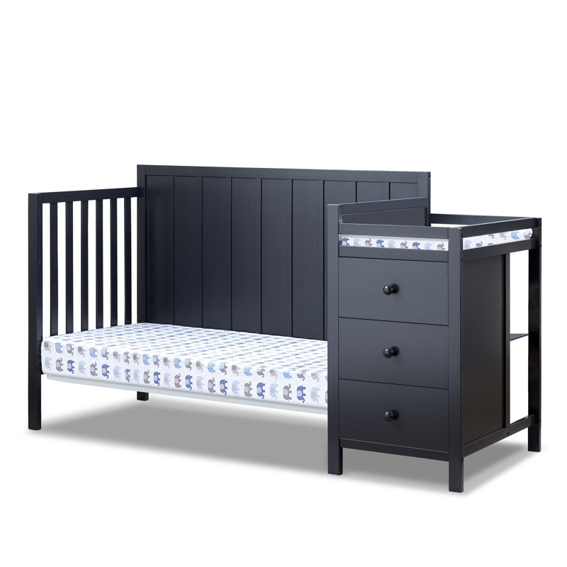 Lit de bébé et table à langer Sorelle Essex, Minuit minuit
