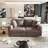Nerissa 102.4" Corduroy Modular Cloud Couch Comfy Sofa with Square Armrests-320472424