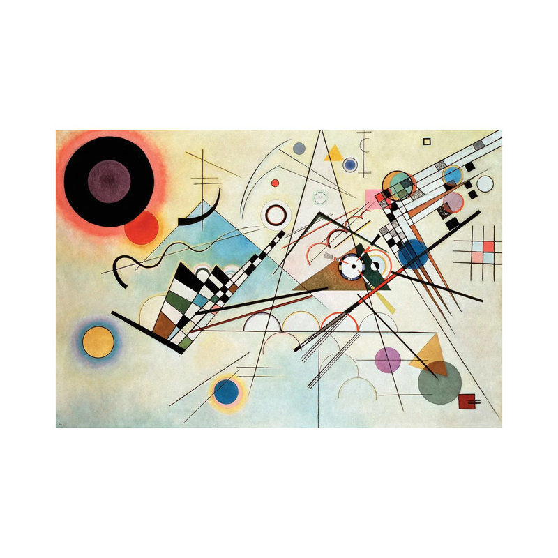 Composition VIII. 1923 by Wassily Kandinsky - Gallery-Wrapped Canvas Giclée on Canvas, 66.04 cm H x 101.6 cm W