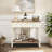 2-Drawer Console Table with Open Shelf