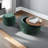 Round Storage Ottoman, 2 In 1 Function, Work As End Table And Ottoman,With Small Seat-309077305