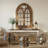 Vintage Arched Wall Mirror With Openable Shutters, Decorative Accent Mirror For Home-124569822-124569826