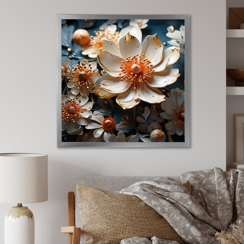 Impression sur toile Buttercups Emotion Sunshine I - Buttercups, Cadre photo noir, H 36 po x l 36 po