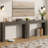 43" Console Table For Entryway, Wooden Entryway Table, Farmhouse Behind Sofa Table For Living Room, Hallway, Entrance, Couch, Entry, Home Decor-1975435193