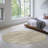 Abstract Machine Woven Area Rug in Green/Ivory-2142564550