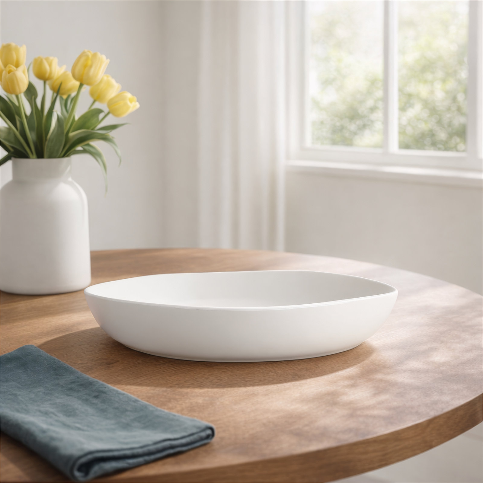 Sandia Decorative Bowl, White