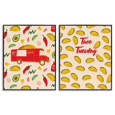 Ensemble d'art giclée 2 pièces Taco