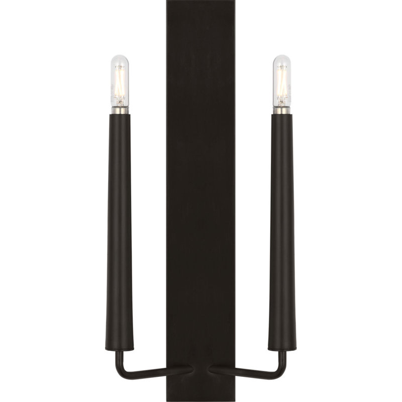 Applique murale double Lois 18, Fer vieilli