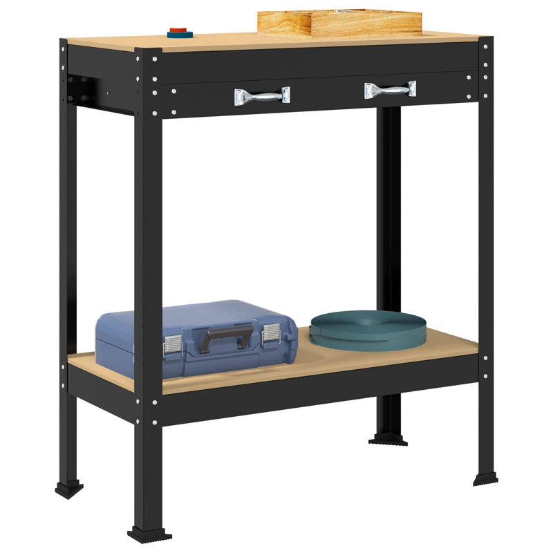 Engineered Wood Top Workbench, 91cm H x 80cm W x 40cm D