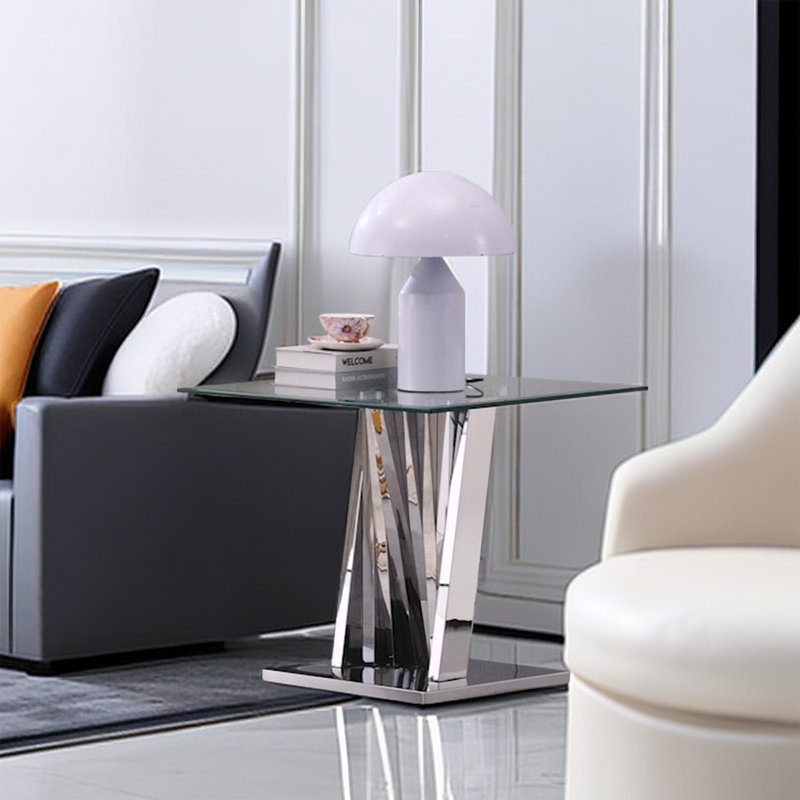 Table de bout en verre Ameshia