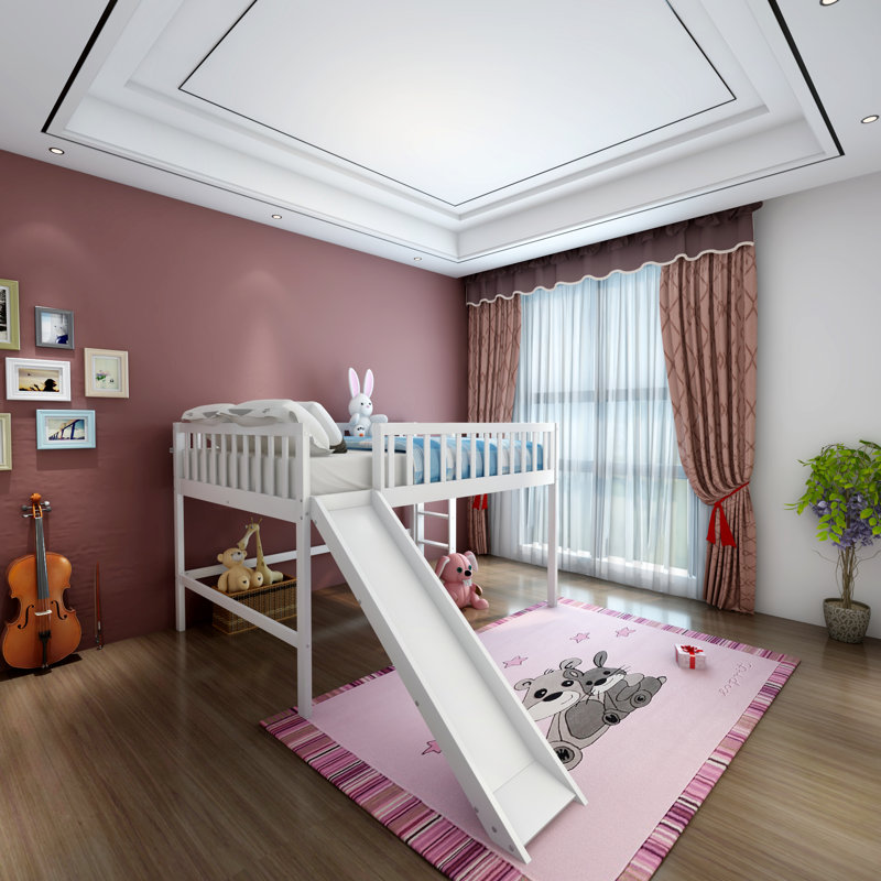 Lit mezzanine double Hennegan Kids, Blanc