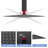 10" Black Square Rainfall Shower Head, Wall/Ceiling Mounted