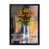 Impression noire sur toile encadrée sélectionné