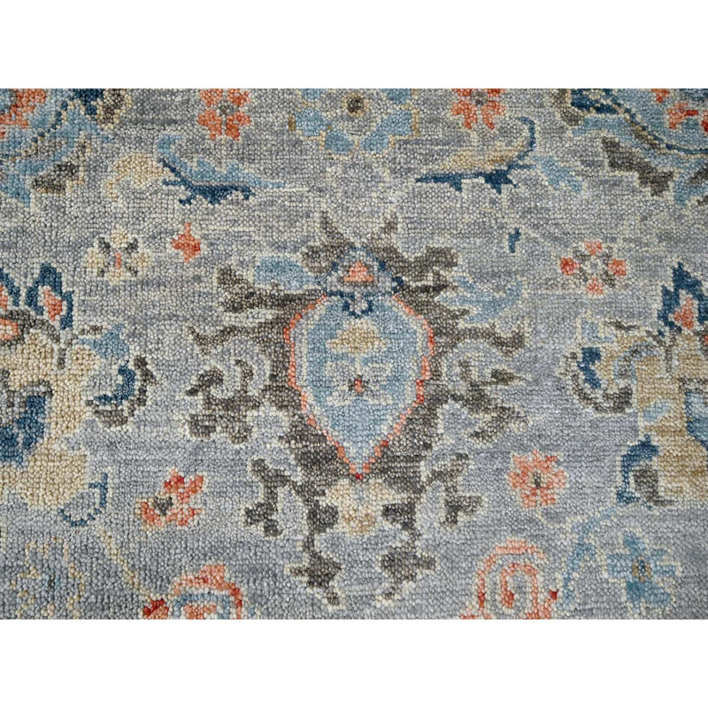 Tapis unique 12 pi x 17 pi 9 po Zennia Gris