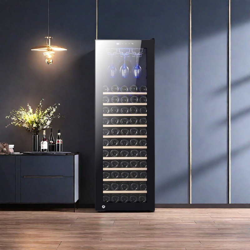 Armoire à vin rouge à température constante refroidie par air