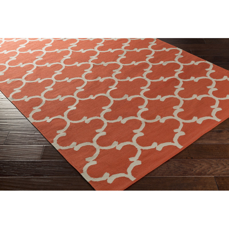 Ayles Cotton Geometric Indoor Rug, Rectangle 9' x 12'
