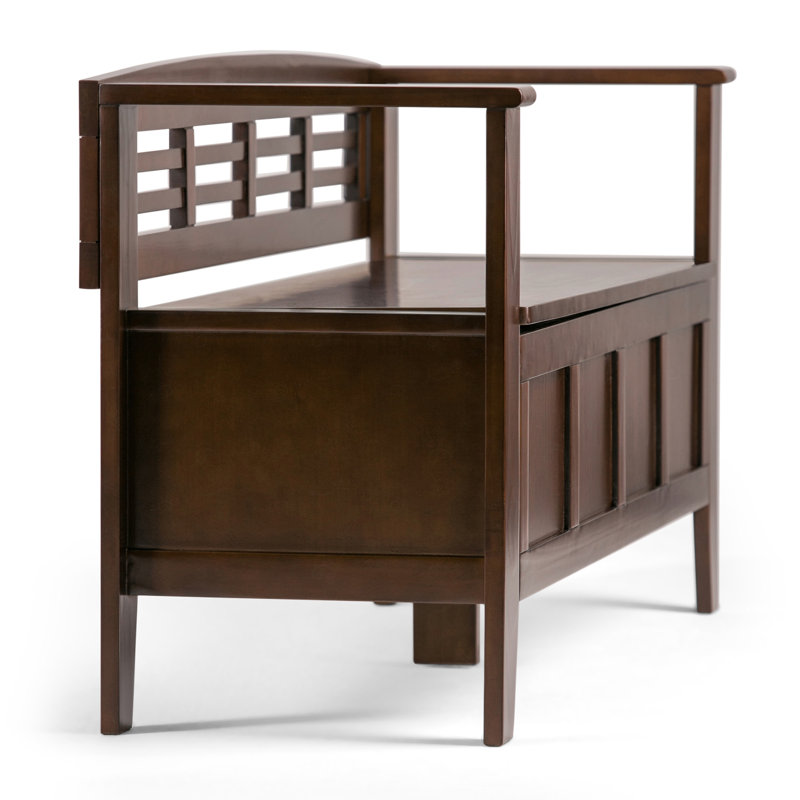 Banc de rangement pour hall d'entrée, Brun