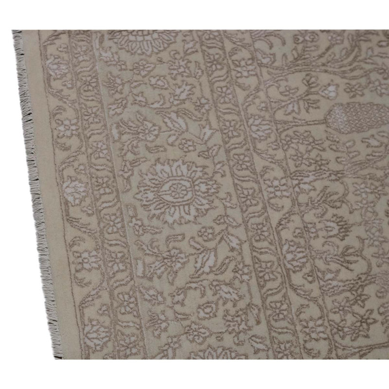 Silk and Wool Oriental Area Rug