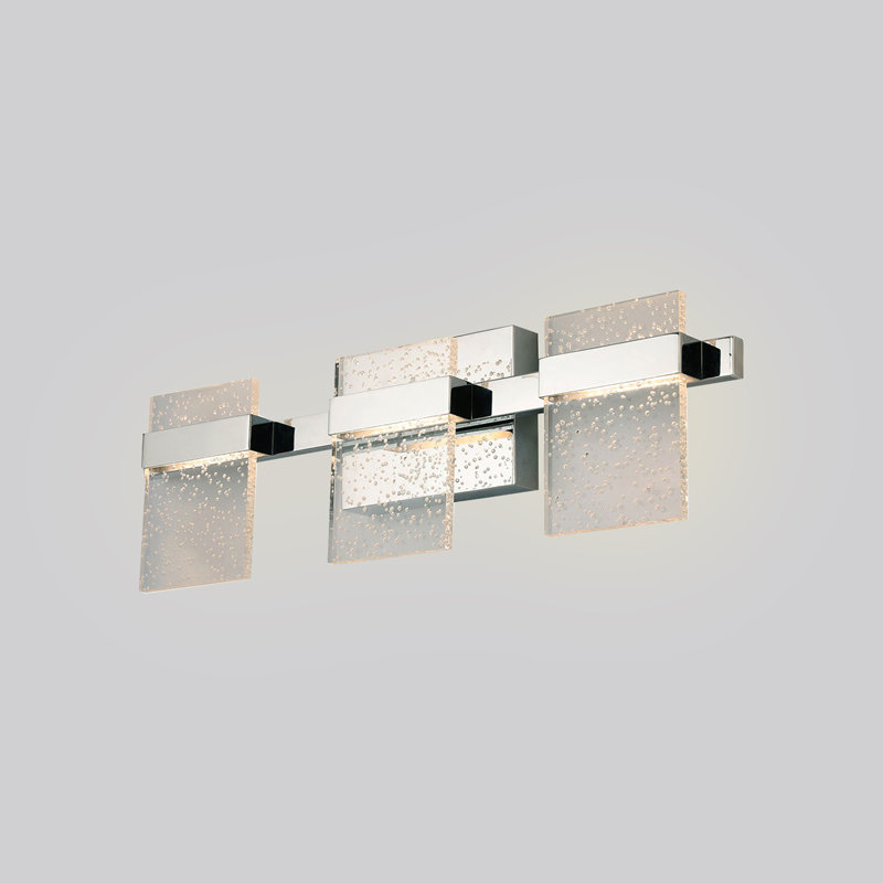 Éclairage pour salle de bain 3 lumières à DEL à intensité variable Cascio, Chrome
