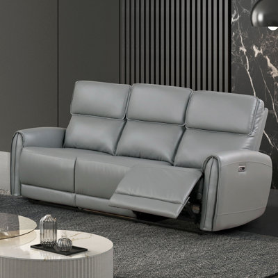 Canapé contemporain 81 po, brun clair