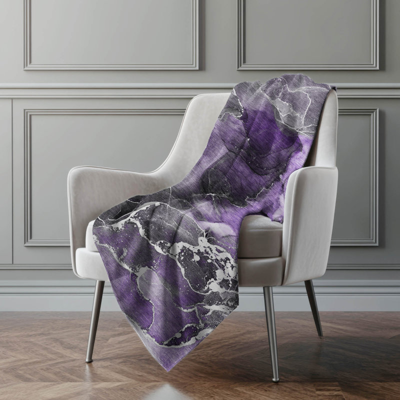 Jeté en sherpa Addison, Mauve