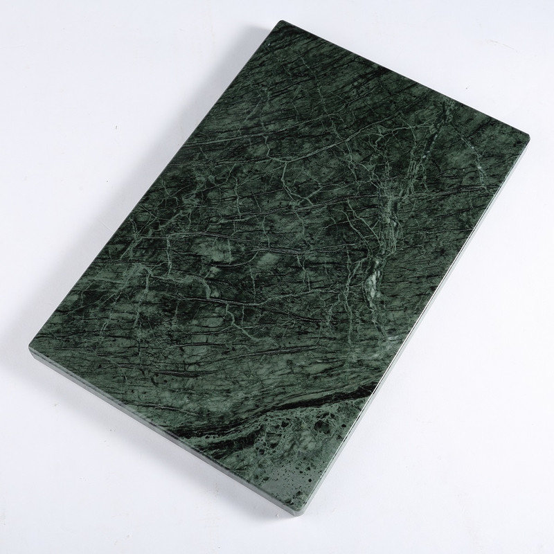 Koville Luxury Marble Granite Cutting Board for Kitchen,Rectangle, 12*8in, Indian Green