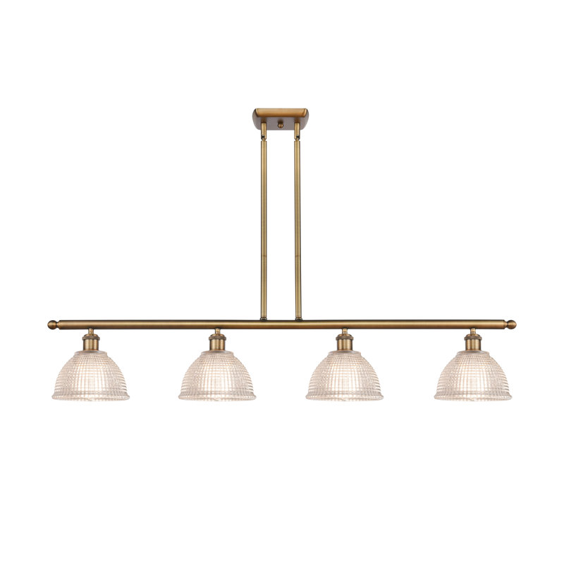 Efrain 4 - Light Kitchen Island Pendant, No Bulb Included, Brushed Brass