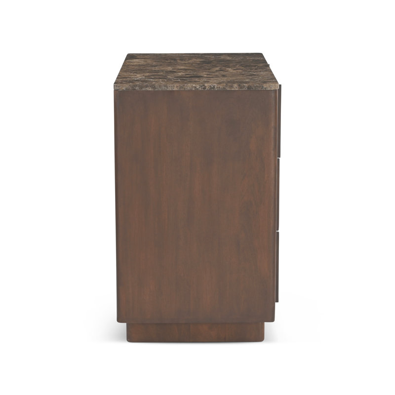 Caden Nightstand Walnut, Emperado
