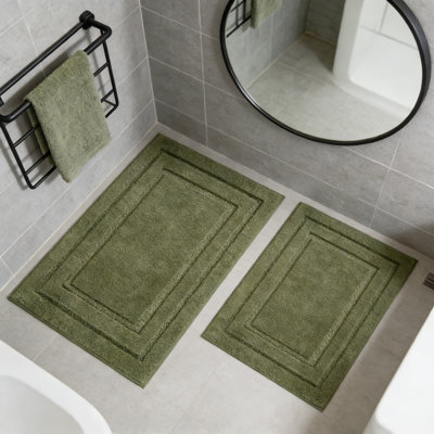 Ensemble de tapis de salle de bain super doux, tapis de bain en microfibre antidérapant absorbant, tapis de sol à poils longs lavable à la machine pour la salle de bain et la chambre à coucher