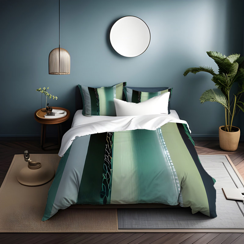 Polyester Duvet Cover, King Duvet Cover + 2 King Shams