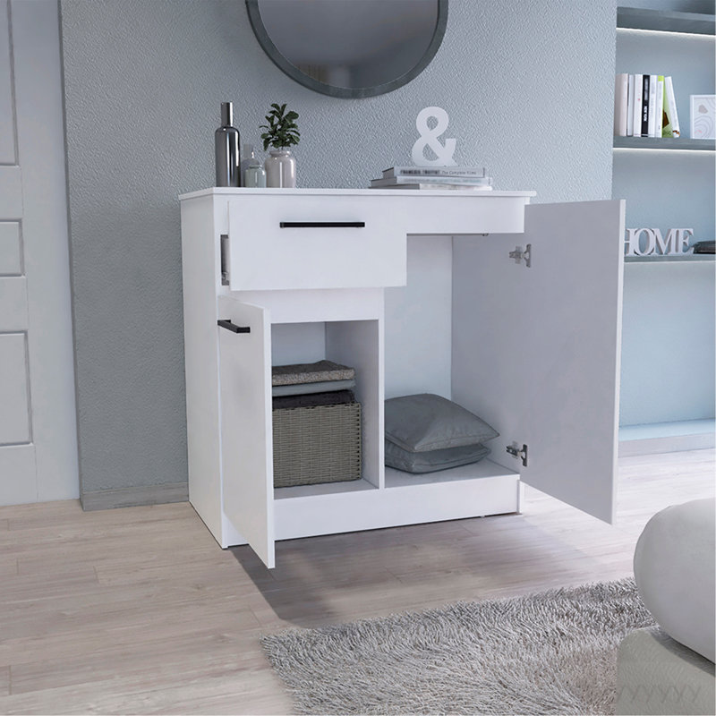 Orleans Dresser With 2-Door And Single Drawer, White