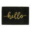 Nicola Spring - Coir Door Mats - 60 x 40cm - Hello Black-123131467