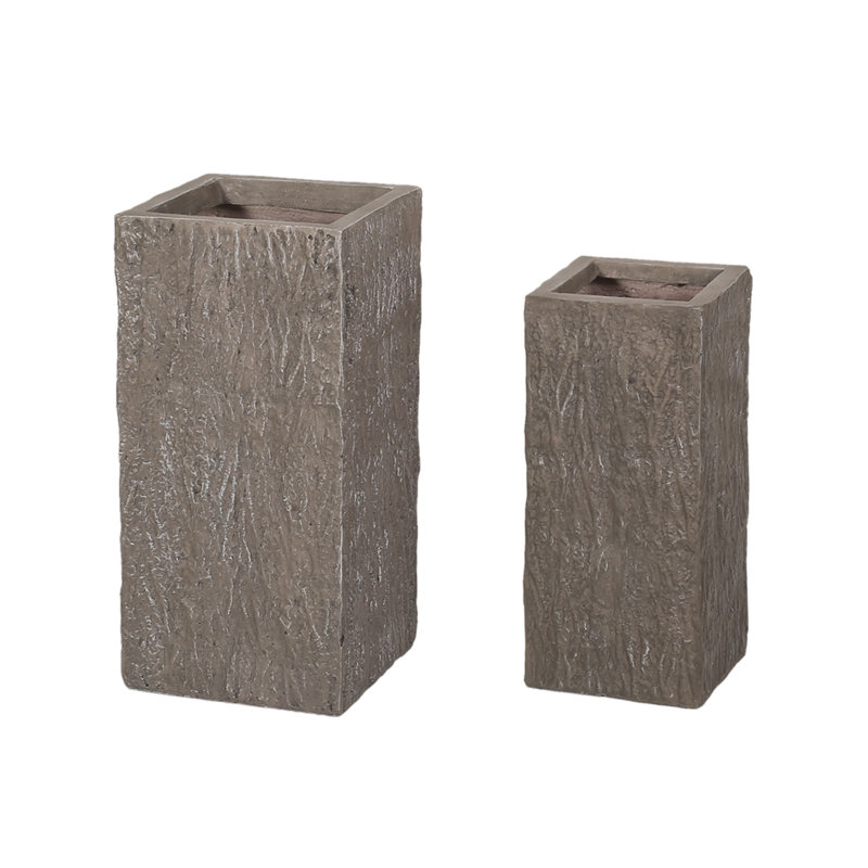 Stelvia Handmade Pot Planter, Medium 23.75" H x 11.5" W x 11.5" D