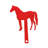 Metal Horse Mailbox Flag,Decorative Mailbox Replacement Flag For All Other Surface Rust Resistant Mailbox Flag(Mounting Hardware NOT Included)10.5In L X 7In W,Red